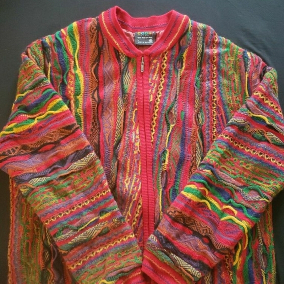 1980’s Vintage Coogi Sweater Jacket - Picture 4 of 10